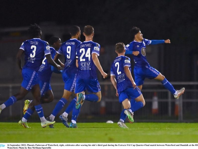 Waterford FC to face Shelbourne at home in FAI Cup semi-final