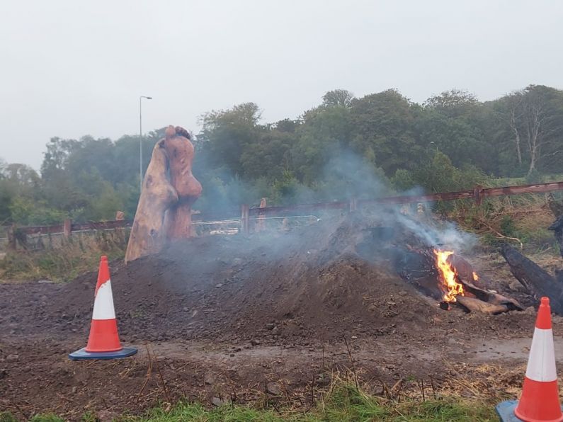 Waterford Greenway sculpture destroyed by fire in act of criminal damage