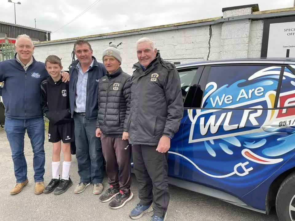 Oliver Carroll with member of Tramore AFC