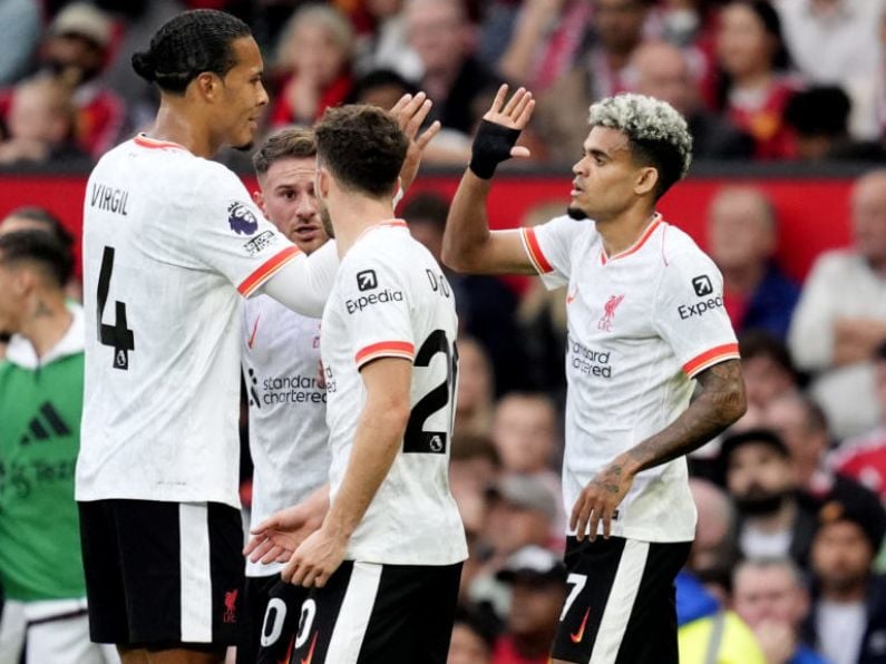 Luis Diaz scores twice as Arne Slot’s Liverpool win at rivals Manchester United