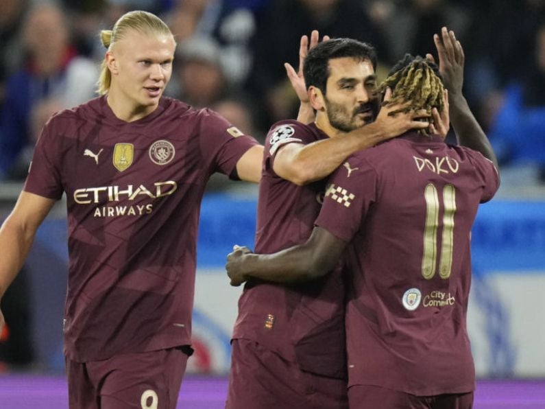 Manchester City stroll past Slovan Bratislava for first Champions League win