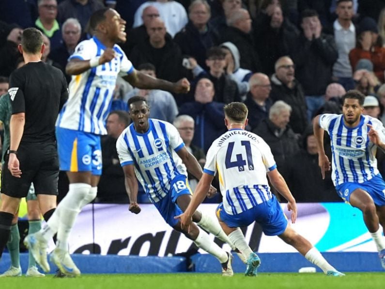 Brighton fight back from two goals down to beat Tottenham in Amex thriller