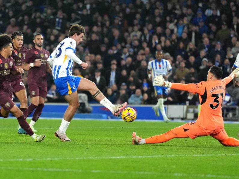 Brighton fight back to stun Man City as champions suffer fourth successive loss