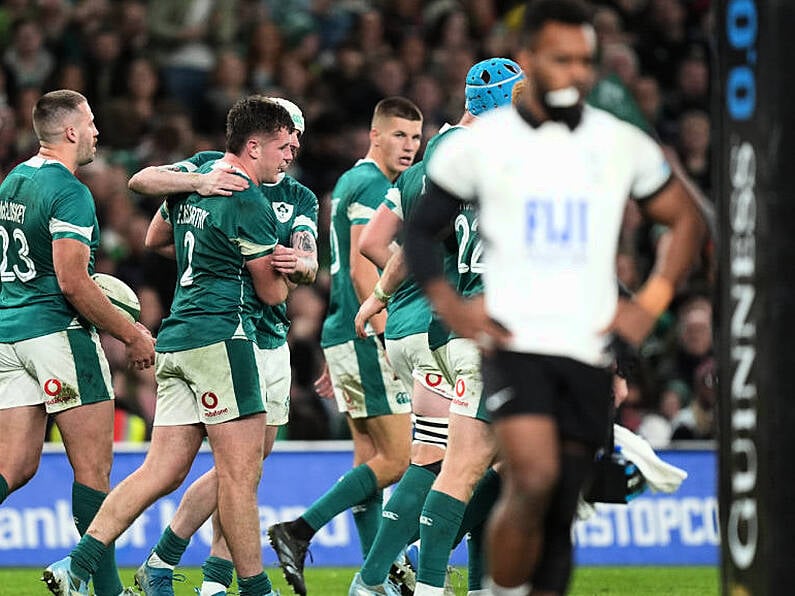 Gus McCarthy scores debut try as Ireland dominate Fiji in Dublin